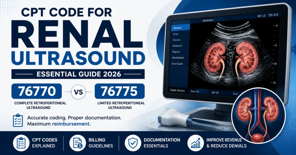 cpt code for renal ultrasound