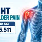 right shoulder pain icd 10